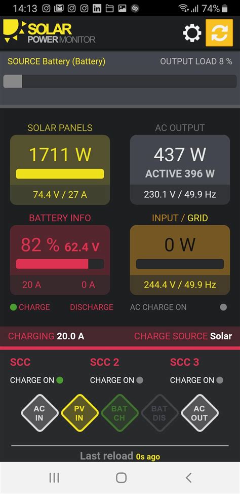 Read the <b>inverter</b> display unit Less convenient, but still effective, is the homeowner collecting the information from the <b>inverter</b> itself. . Solar inverter monitoring app free